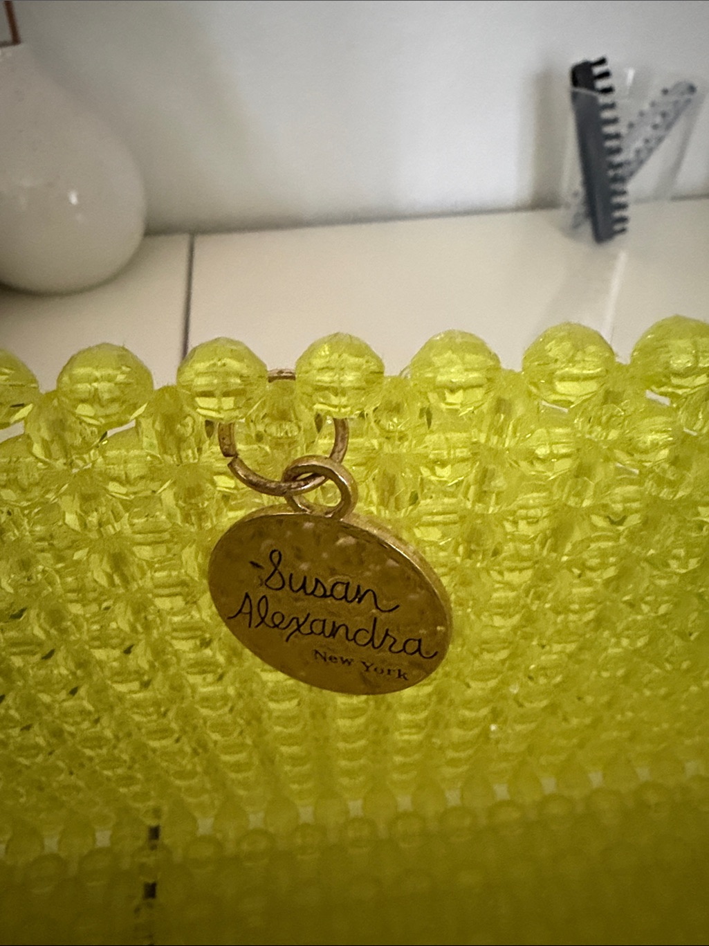 Yellow Beaded Snake Bag Susan Alexandra — image 2 of 3